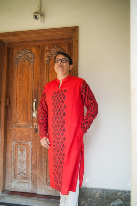 GK Rust Printed Kurta SSR