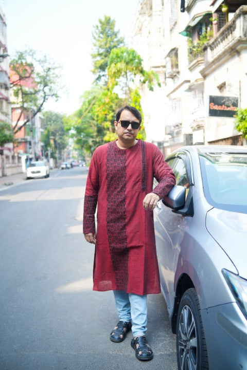 GK Maroon Printed SSR