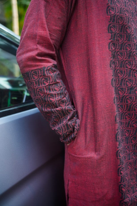 GK Maroon Printed SSR