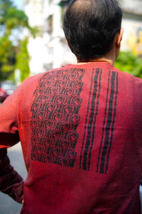 GK Maroon Printed SSR