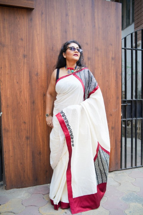 Cotton Patchwork Lalie Saree