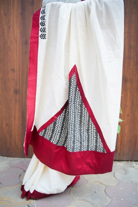 Cotton Patchwork Lalie Saree