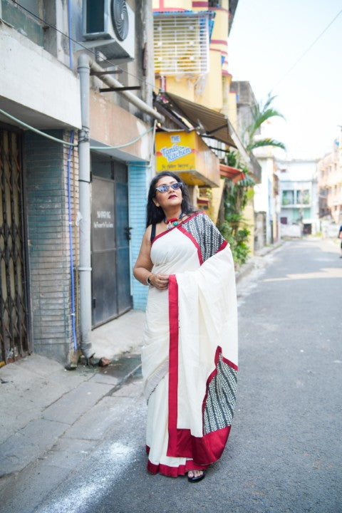 Cotton Patchwork Lalie Saree