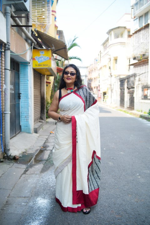 Cotton Patchwork Lalie Saree