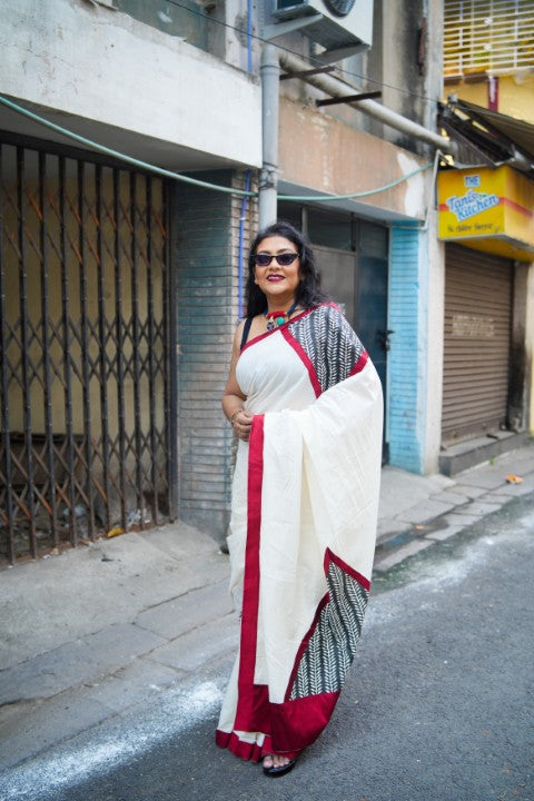 Cotton Patchwork Lalie Saree