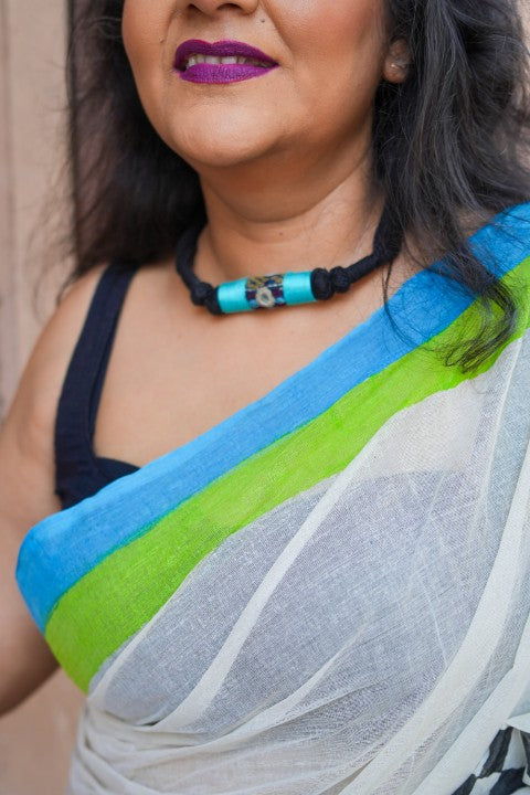 Printed with Border Lalie Saree