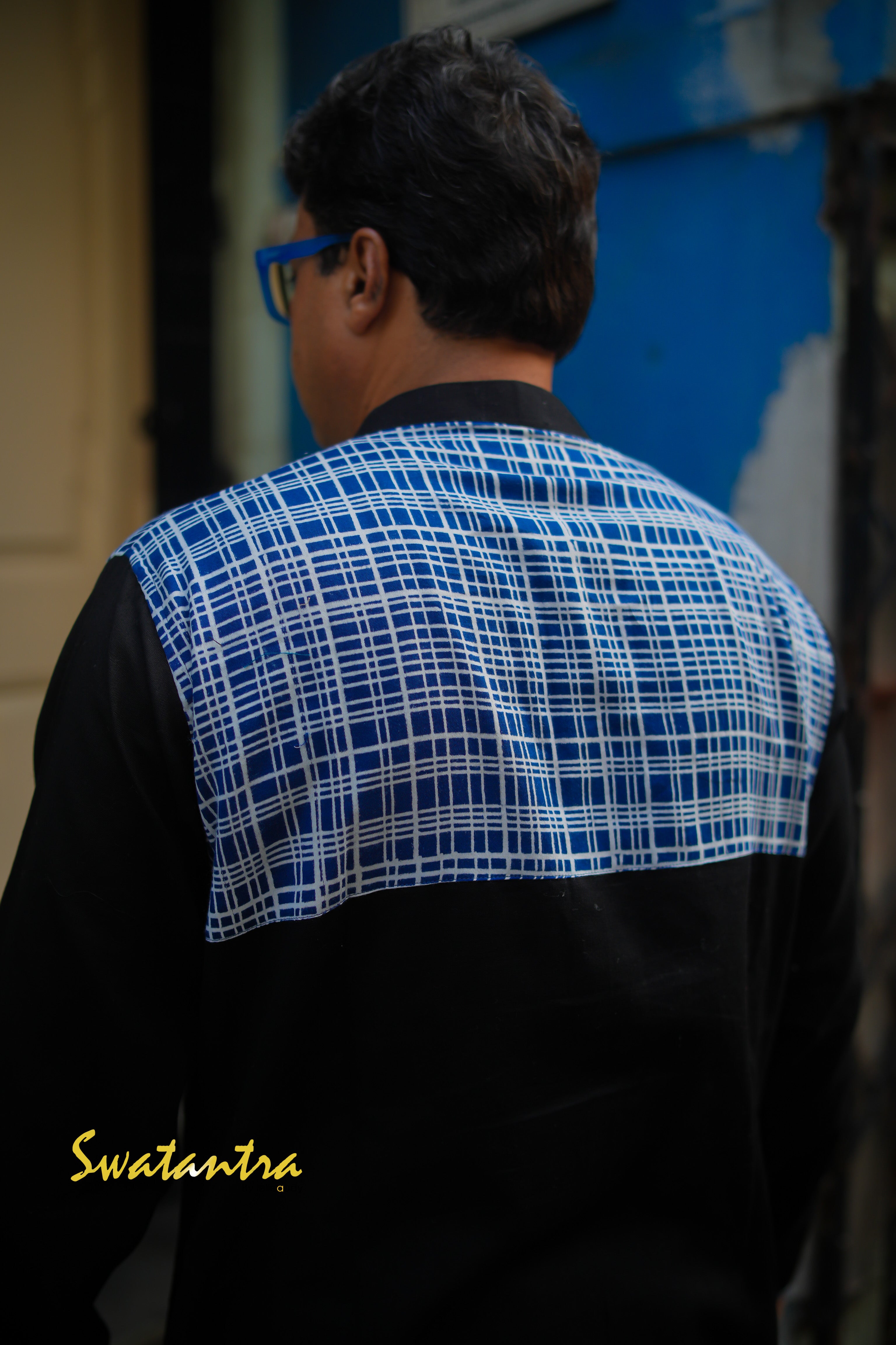 DHOTI BLACK INDIGO ANJAN