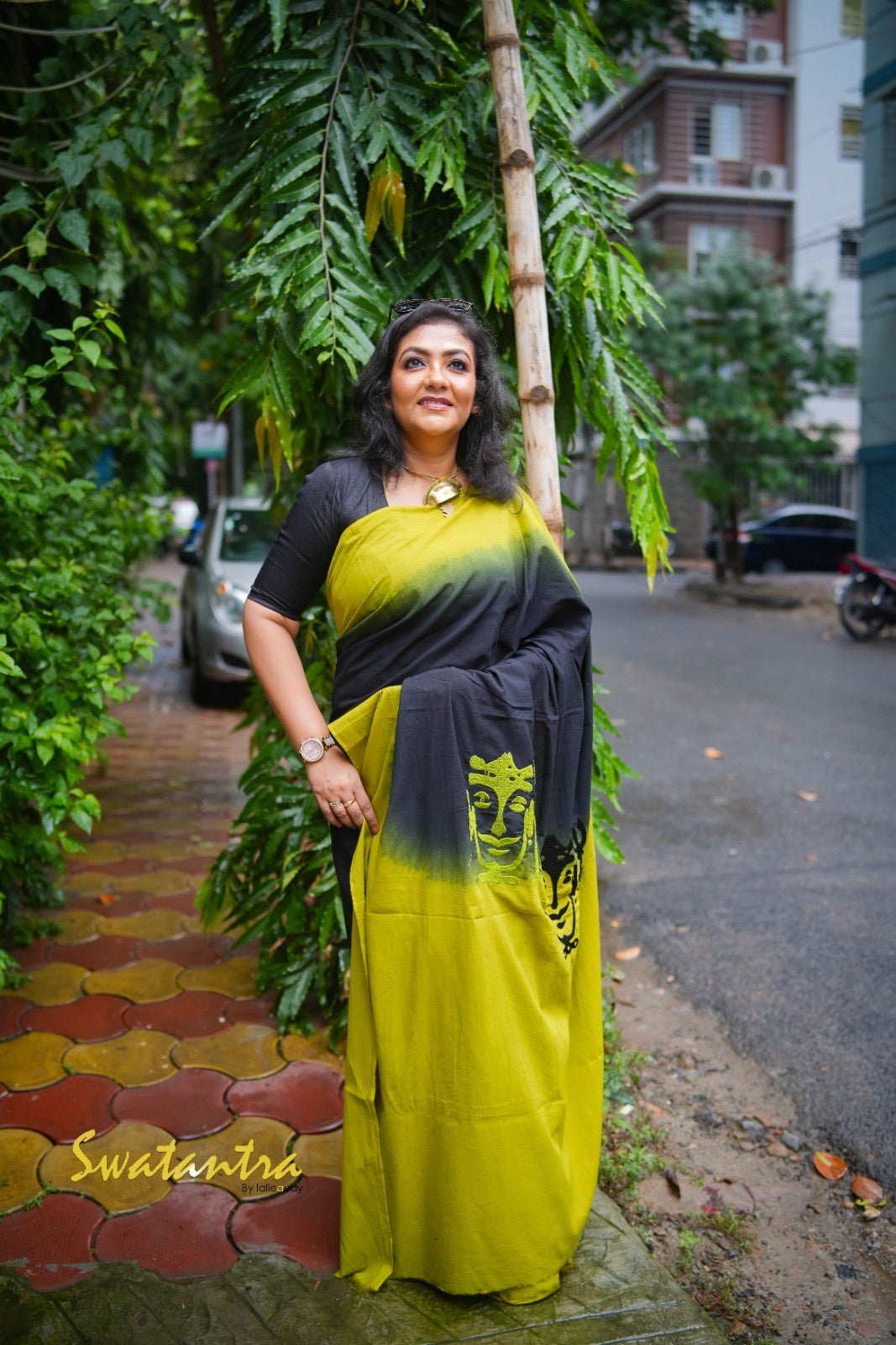 SAREE KORA COTTON-EMB LALIE