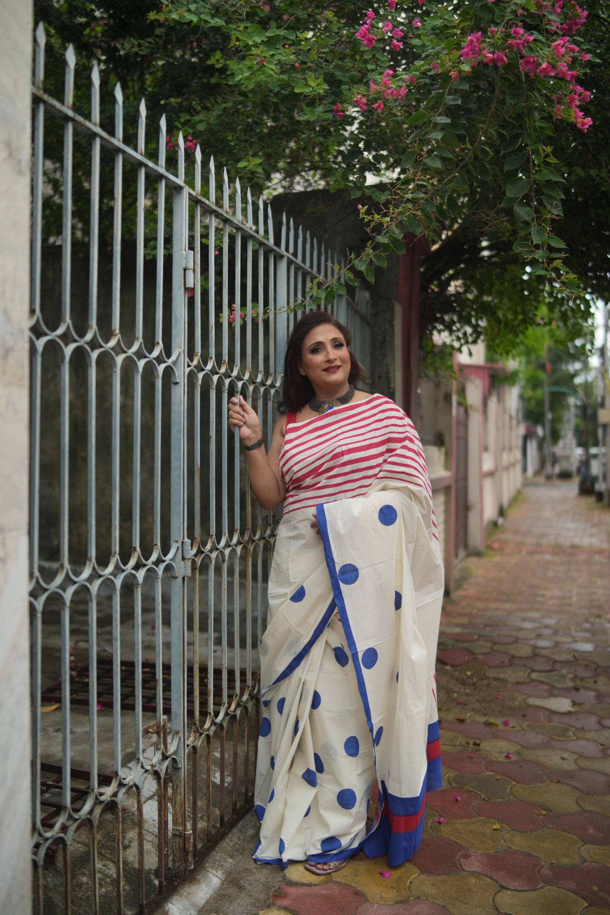 Kora Cotton and Khadi Linen Audy Saree