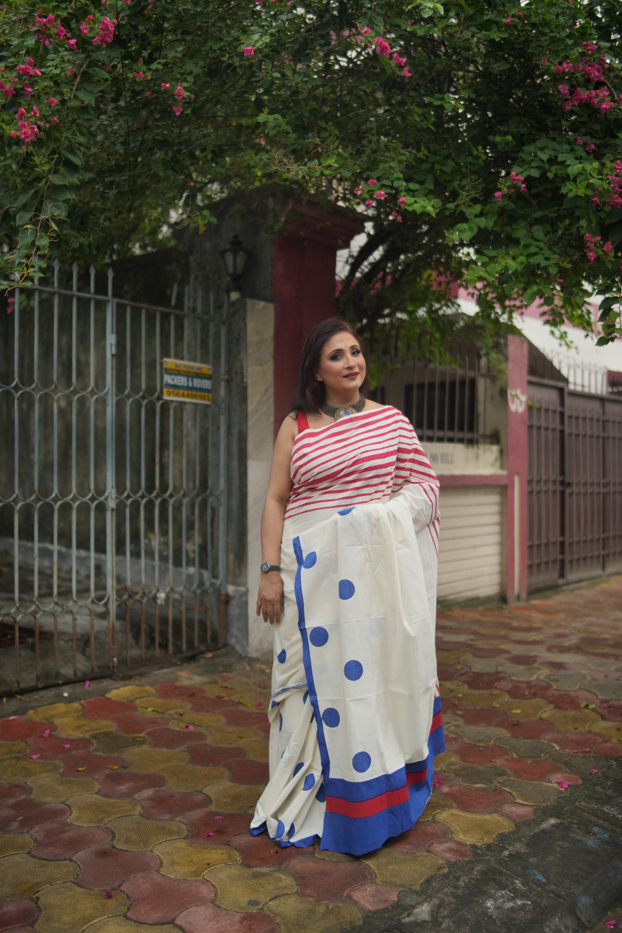 Kora Cotton and Khadi Linen Audy Saree