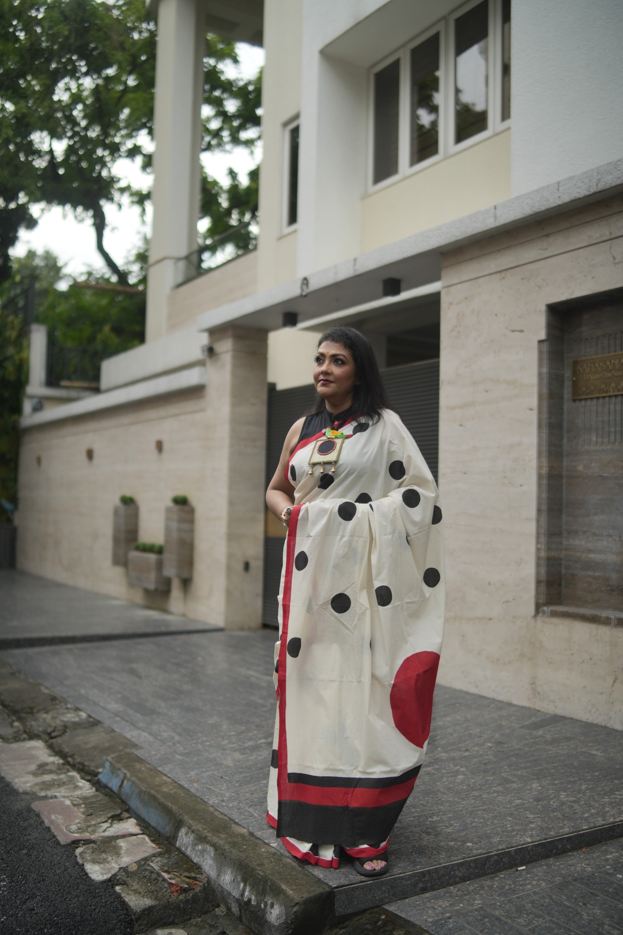 Kora Cotton and Khadi Linen Lalie Saree