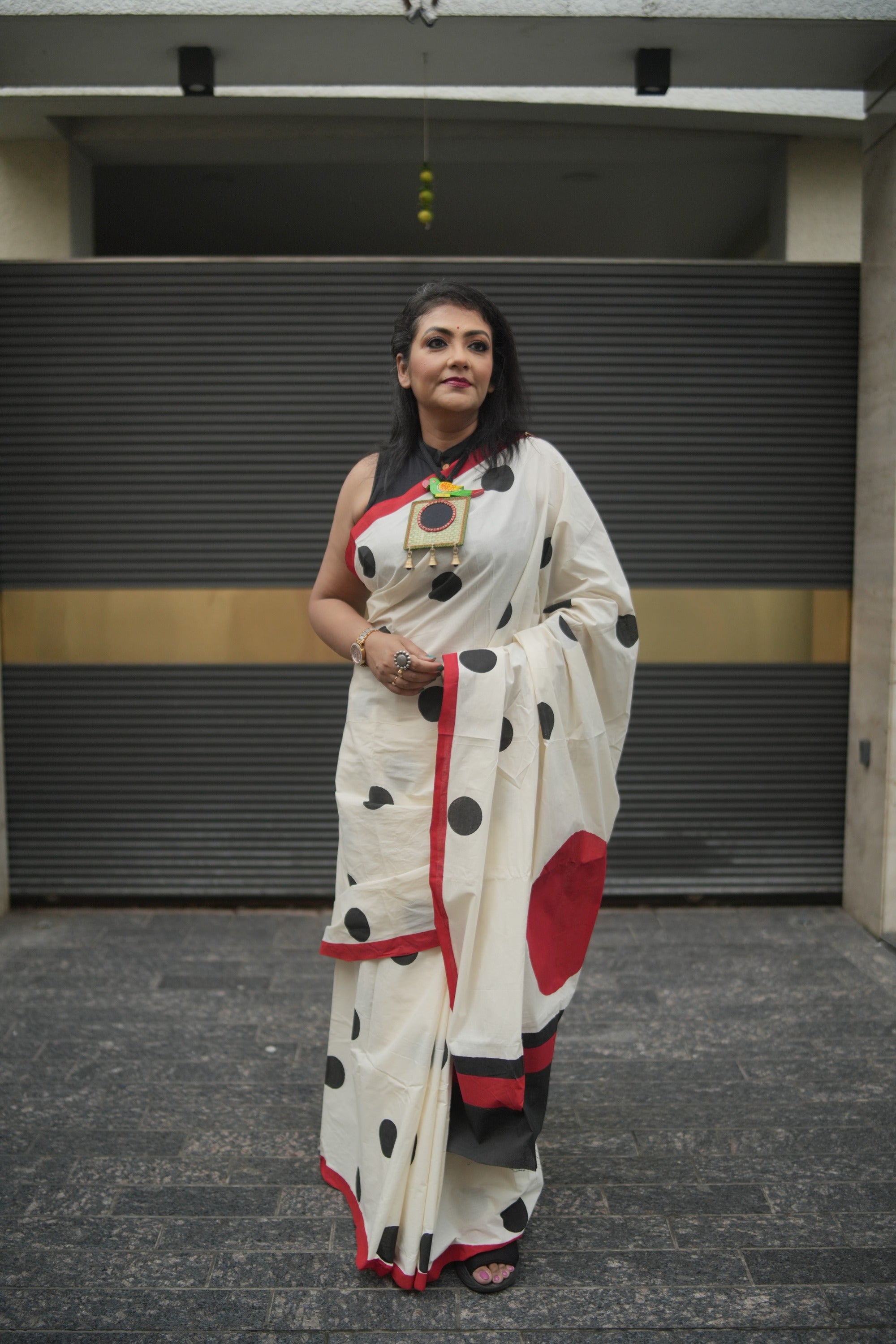 Kora Cotton and Khadi Linen Lalie Saree