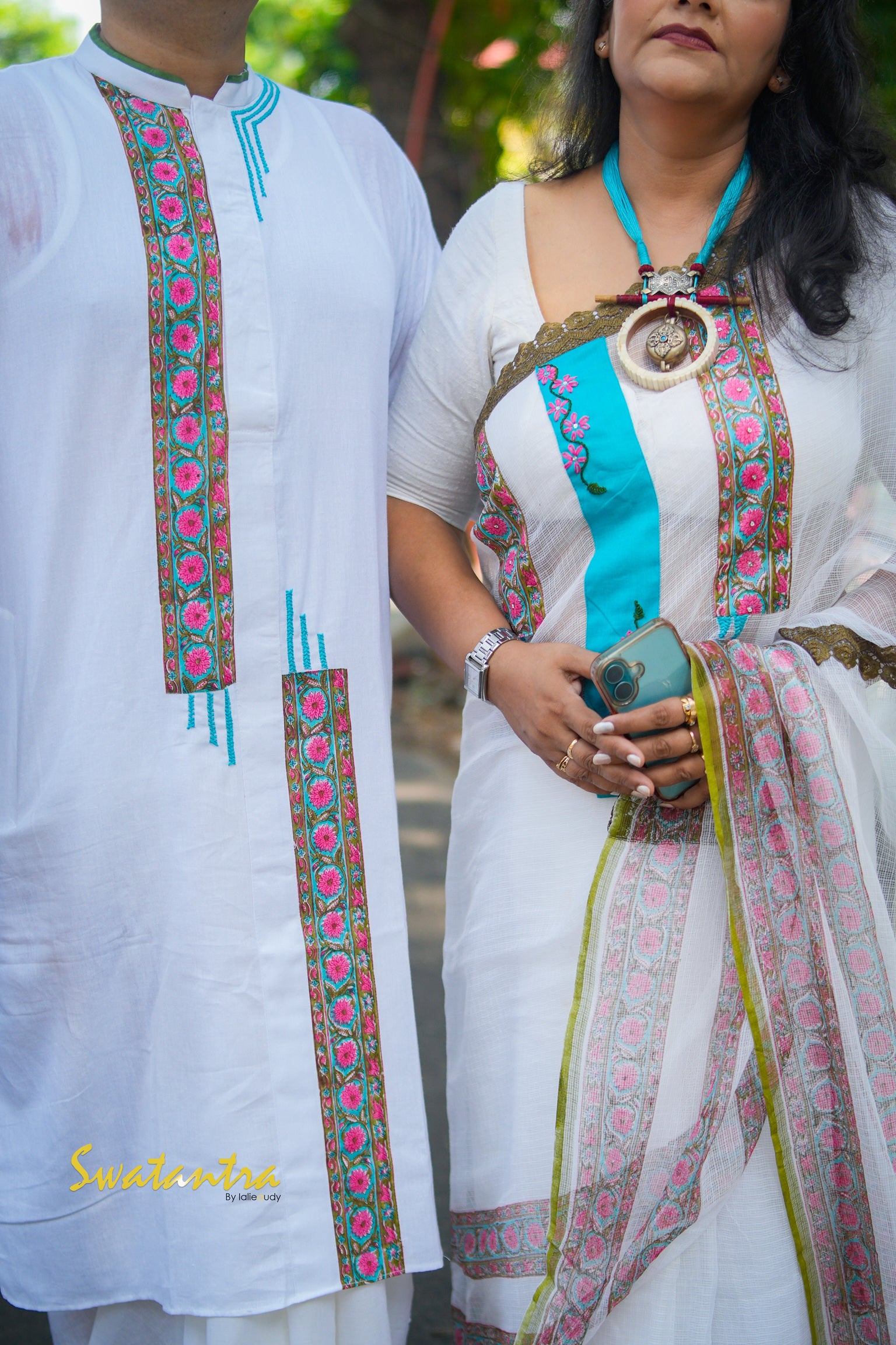 OFFWHITE BLUE LALIE SSR-SAREE