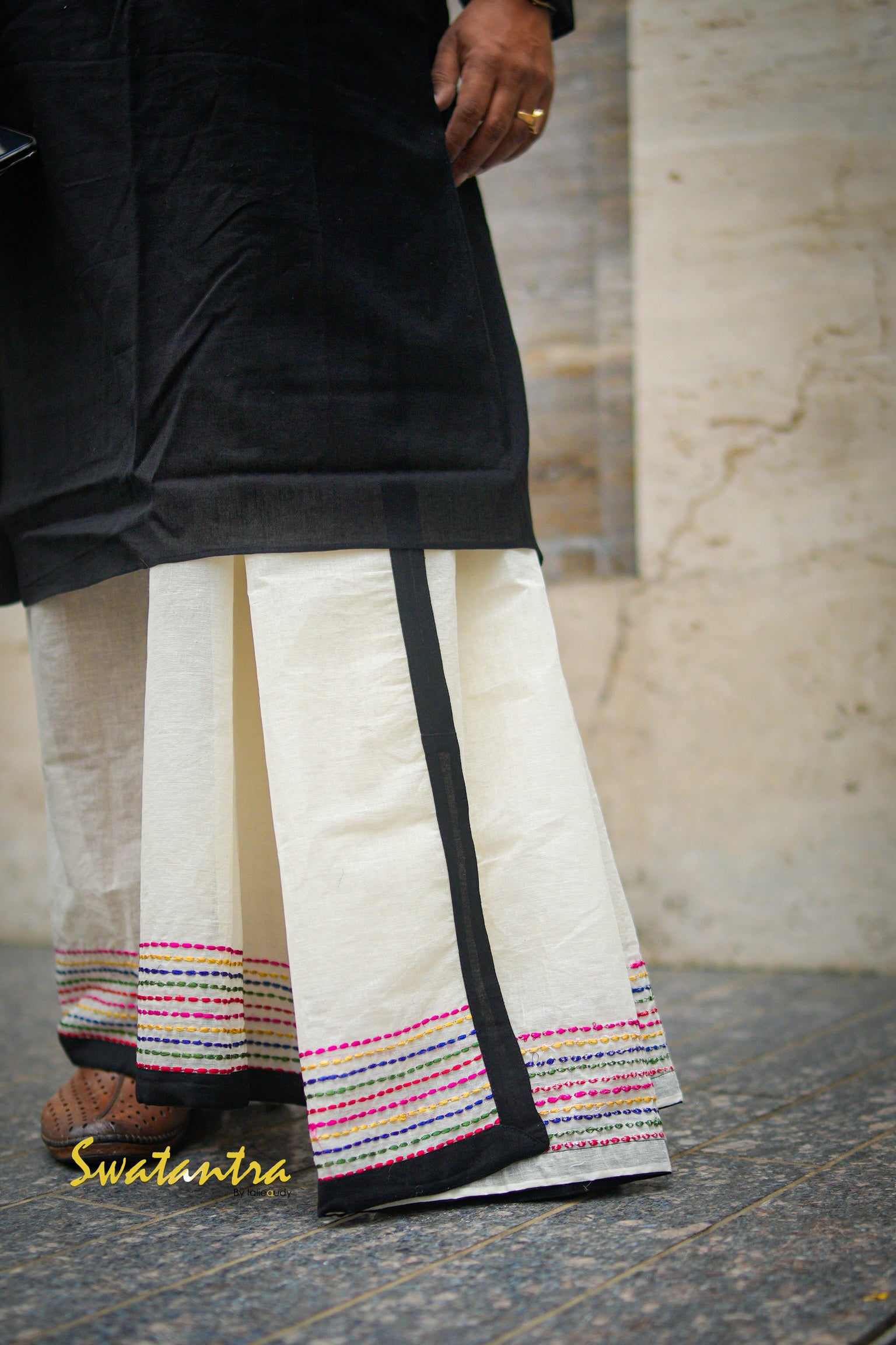 GK BLACK DR.SAPTARSHI- DHOTI