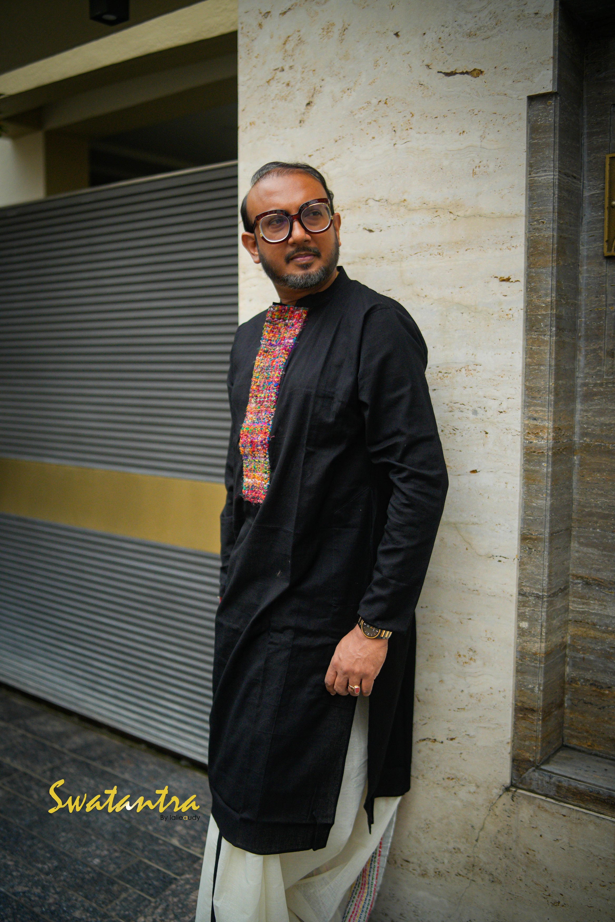 GK BLACK DR.SAPTARSHI- DHOTI
