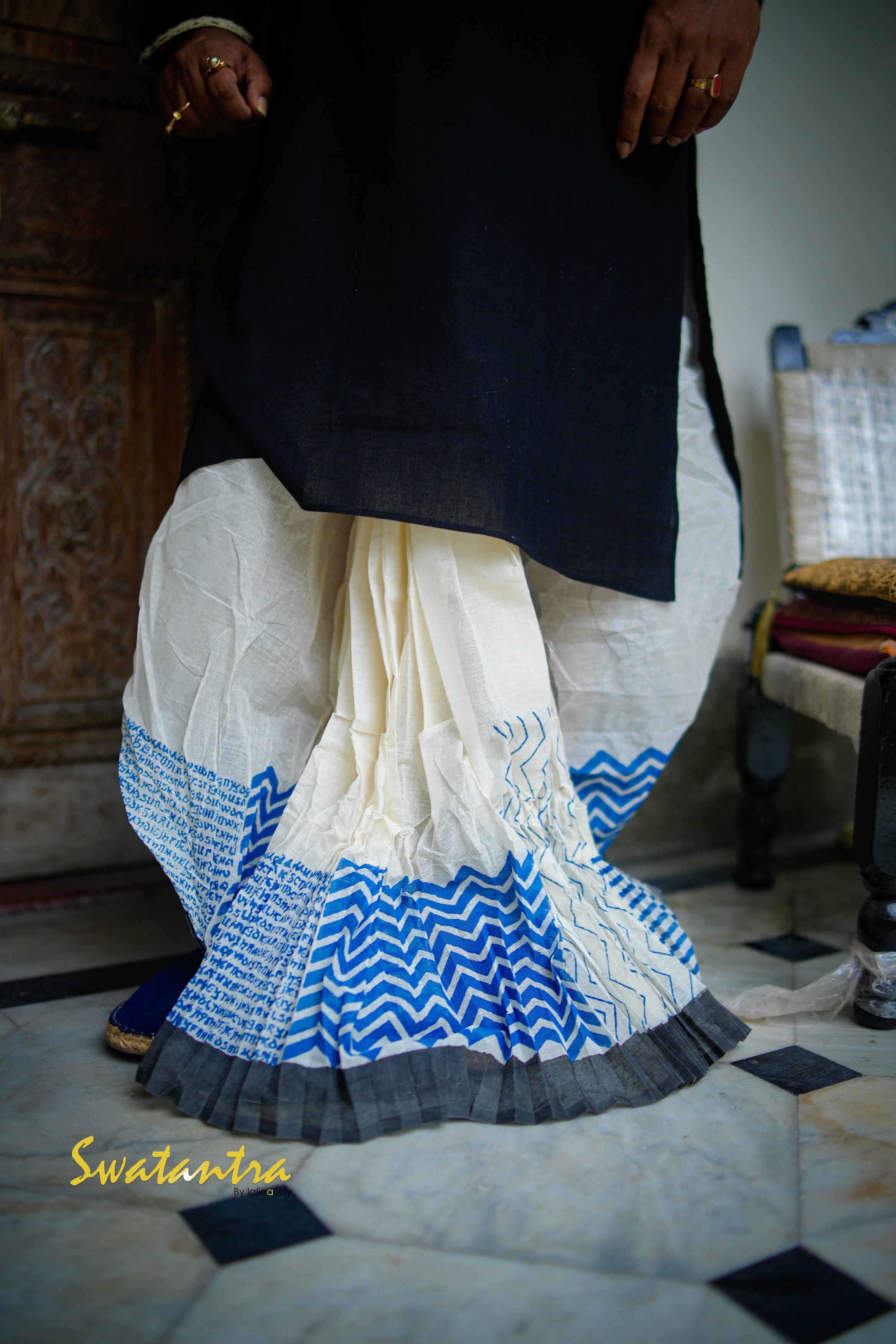 GK BLACK HAKOOBA DR.SAPTARSHI - DHOTI