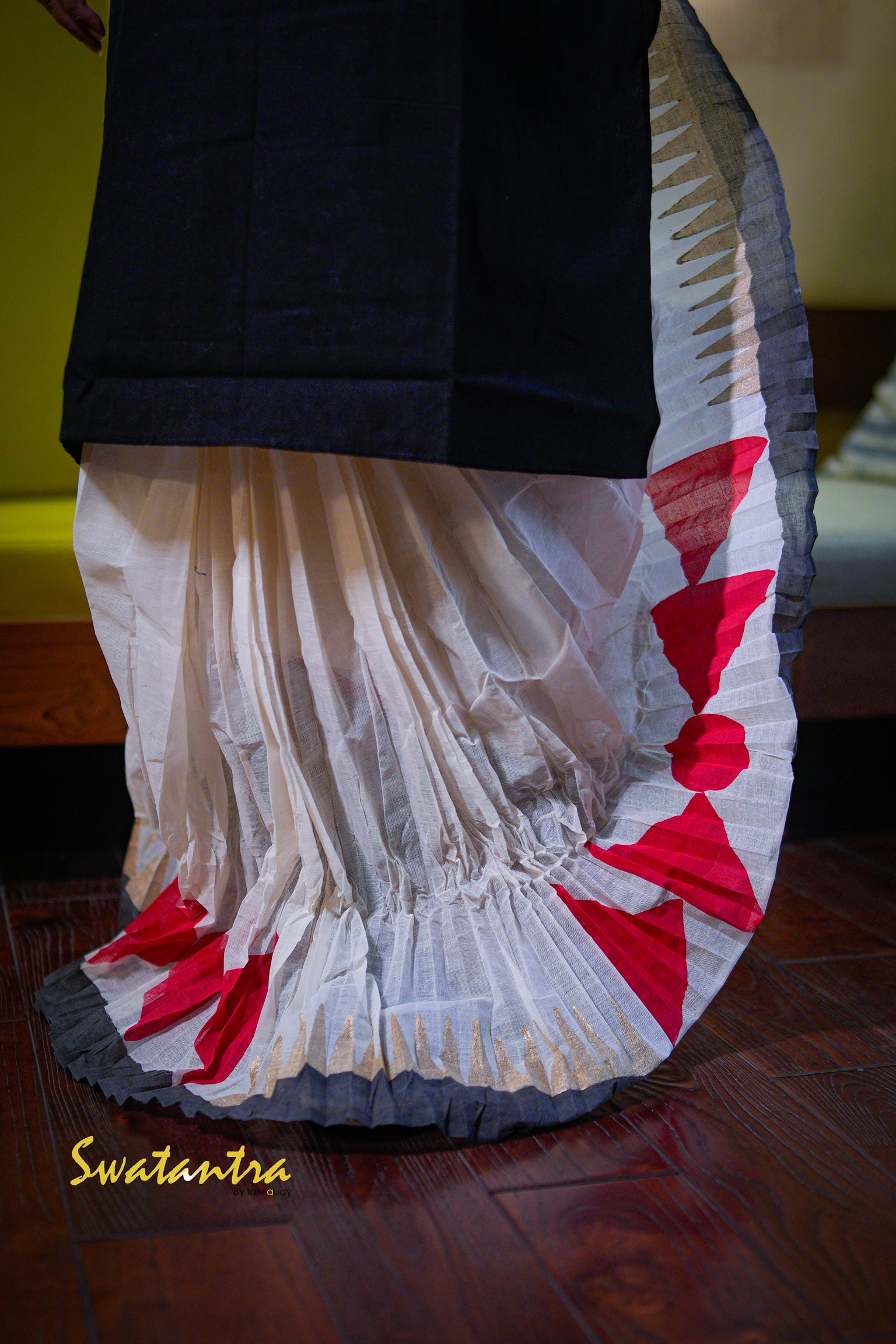 GK BLACK-RED DR.SAPTARSHI - DHOTI