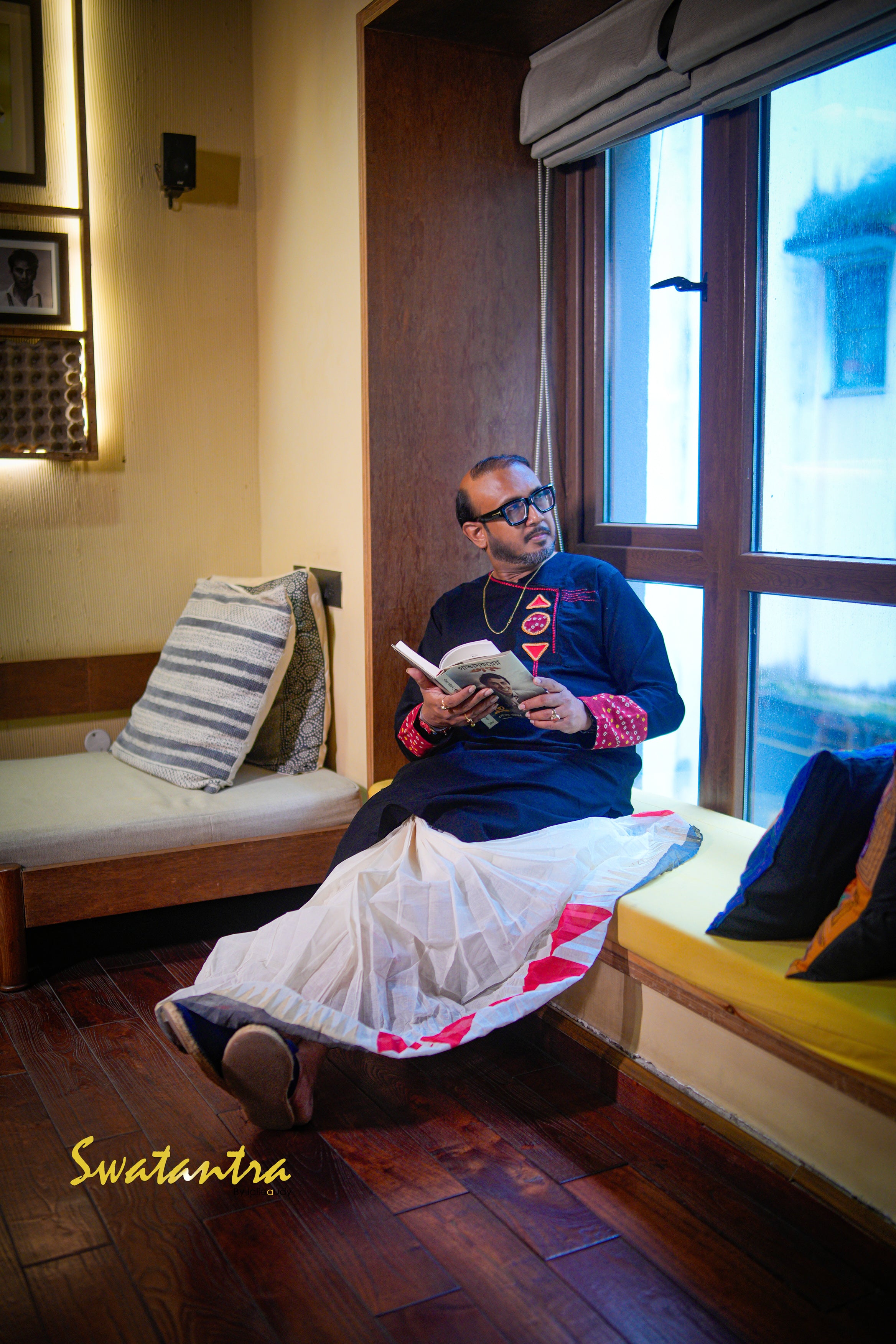 GK BLACK-RED DR.SAPTARSHI - KURTA