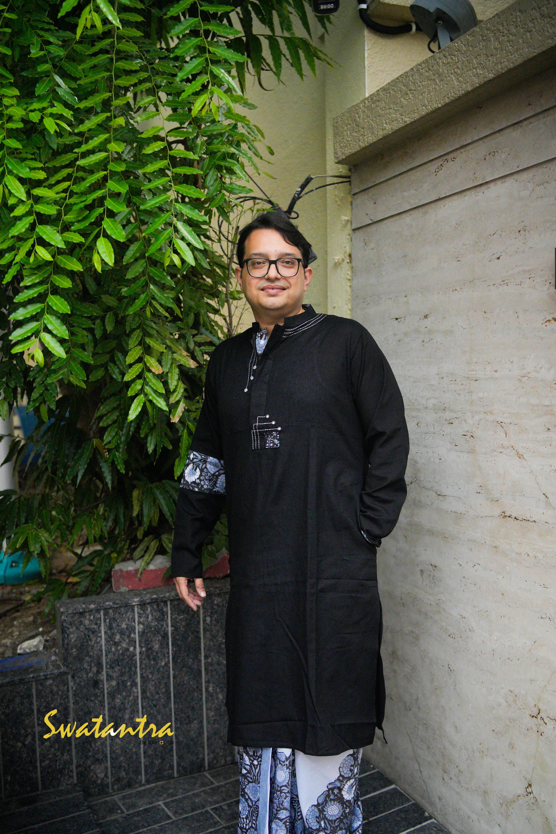 ASH BLACK SSR LALIE - DHOTI
