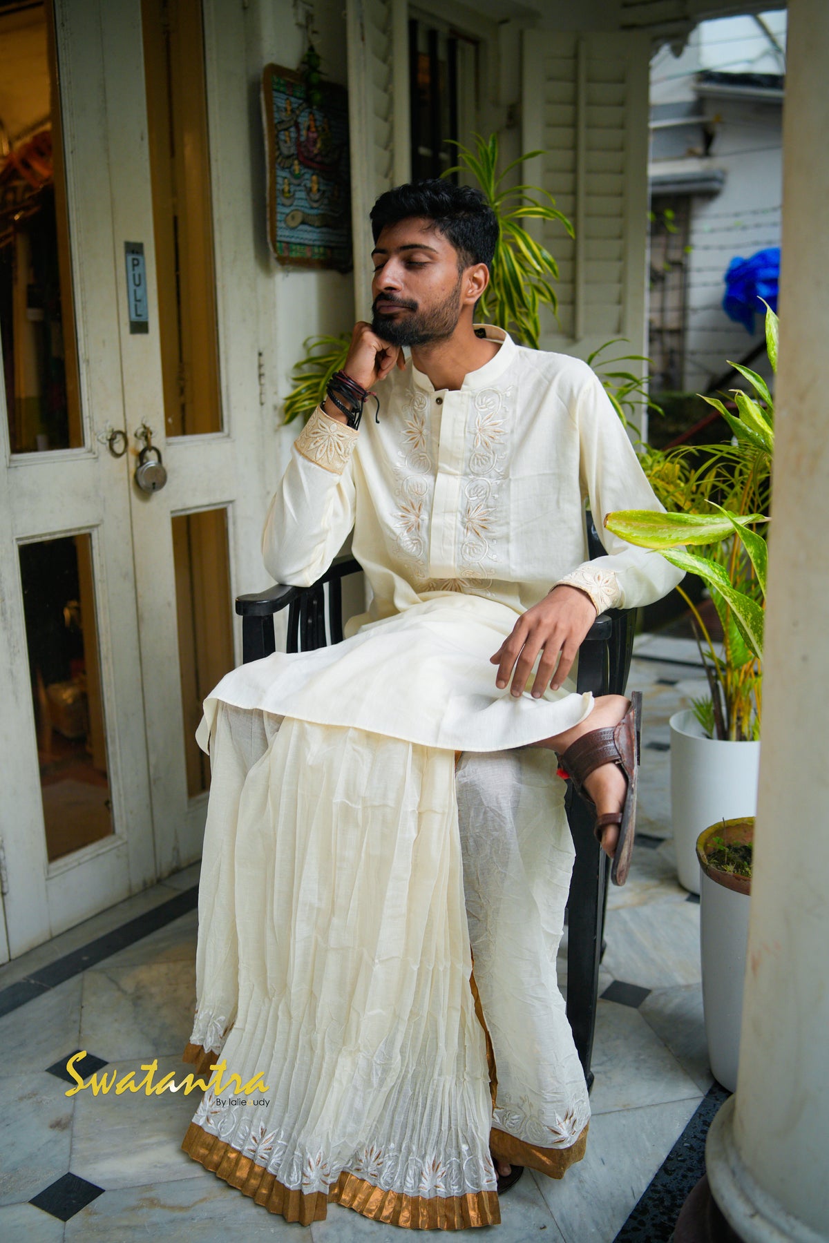 GK OFFWHITE ARYAK DHOTI