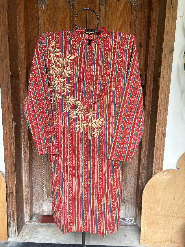 RED BLUE PRINTED GAIK