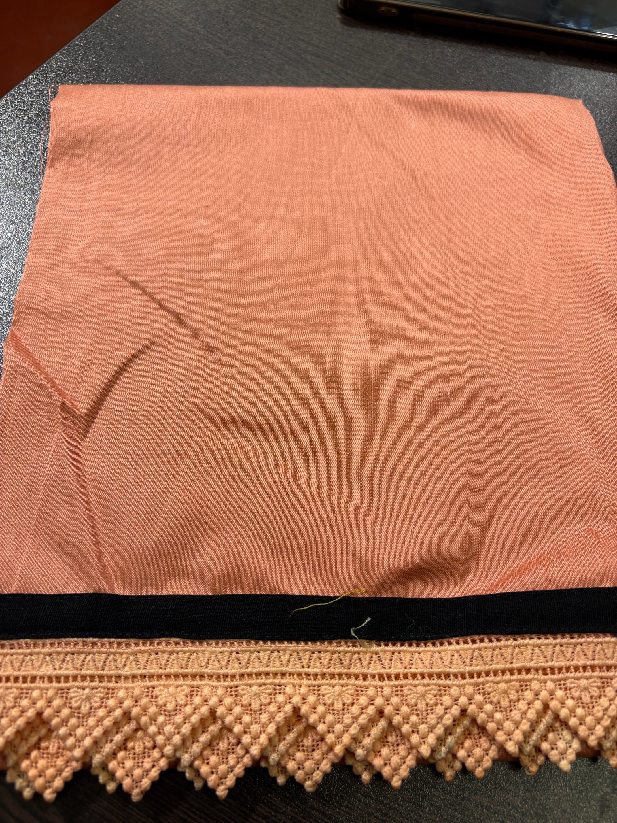 PEACH BLACK SSR-AUDY-DRDEB - PEACH SAREE