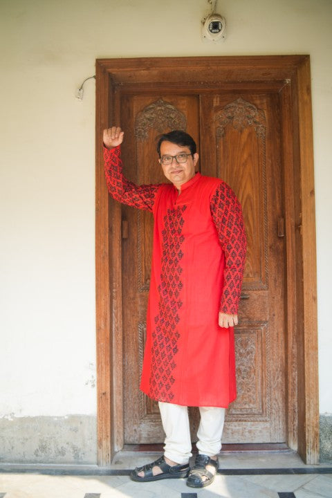 GK RUST PRINTED KURTA SSR