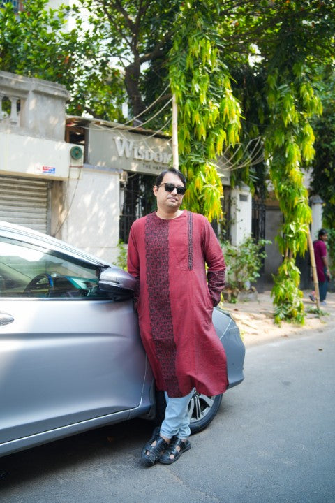 GK MAROON PRINTED SSR