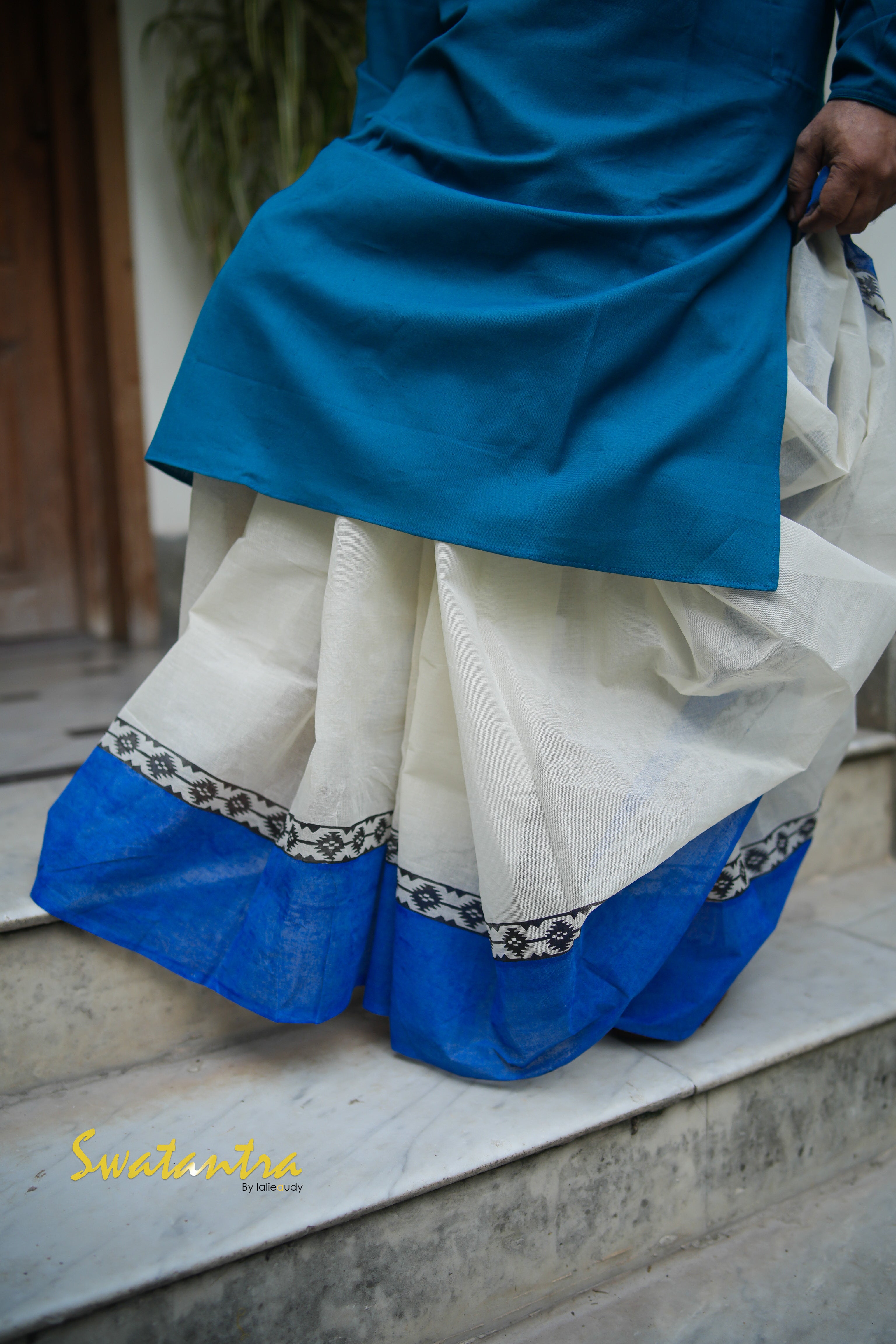 DHOTI BLUE JUTE DRDEB