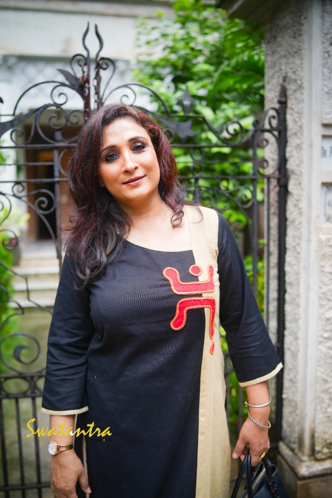 AUDY SAIKAT BLACK SWASTIK SARONG