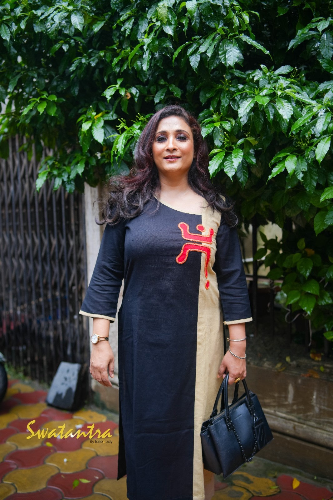 AUDY SAIKAT BLACK SWASTIK SARONG
