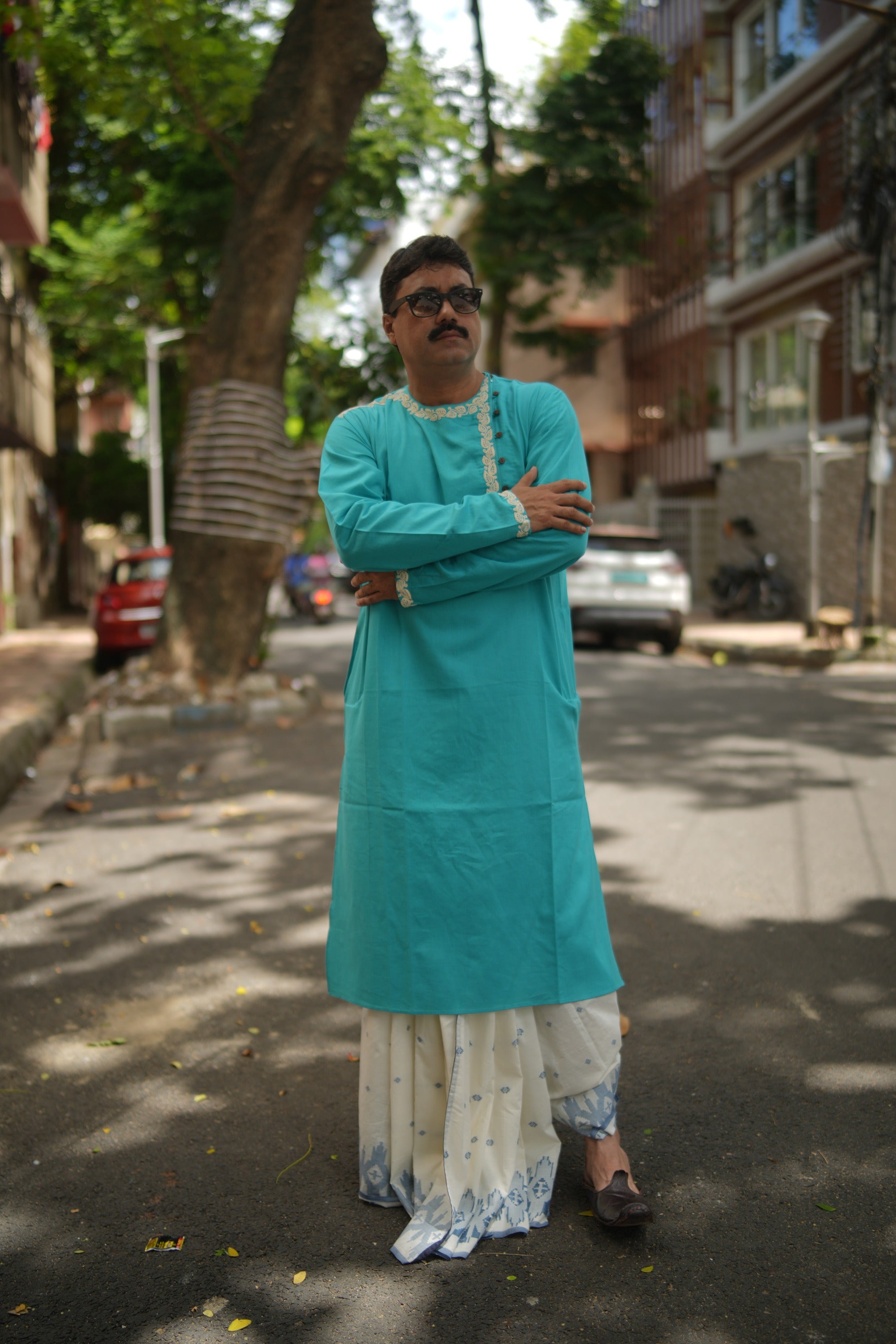 T.Blue Kurta Anjan