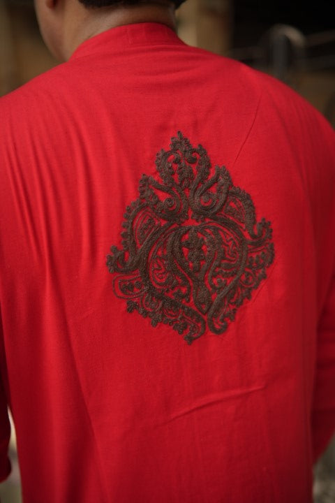 Anjan Red Kurta