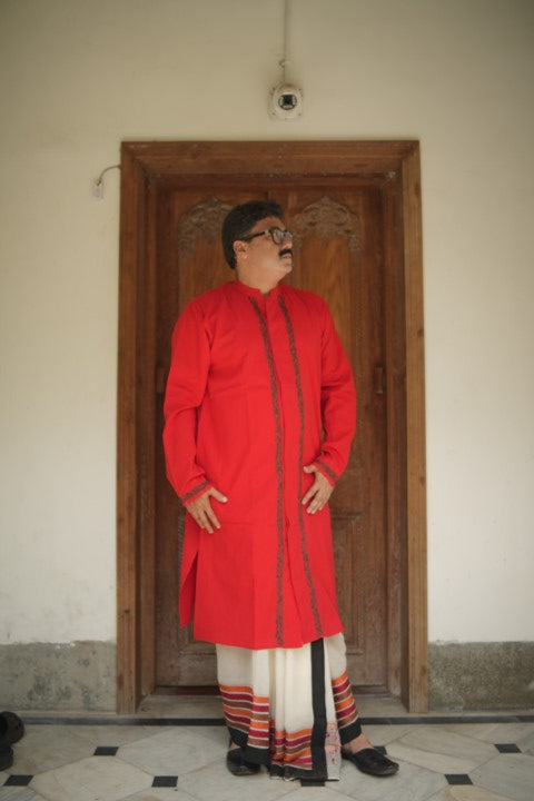 Anjan Red Kurta