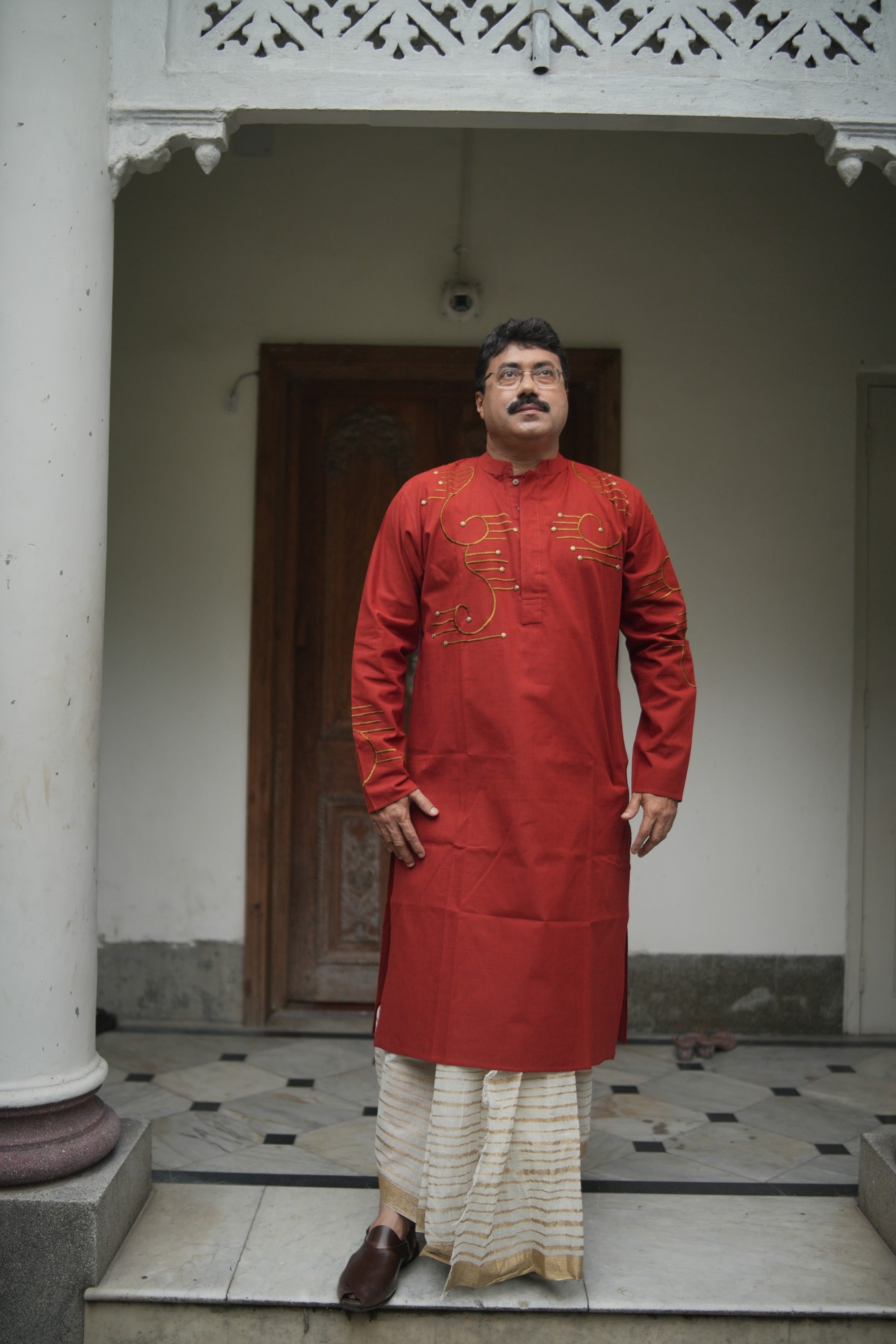 Rust Anjan kurta