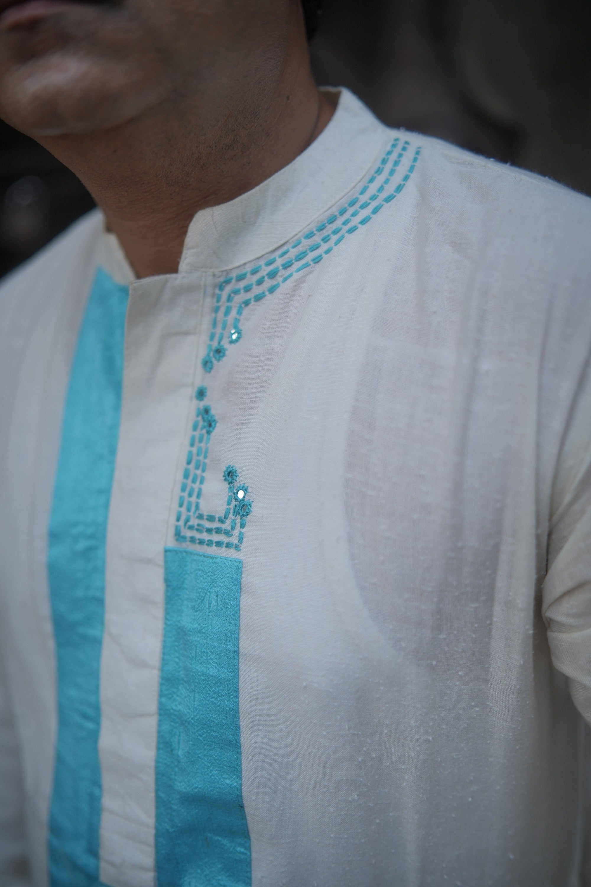 Offwhite Kurta Anjan