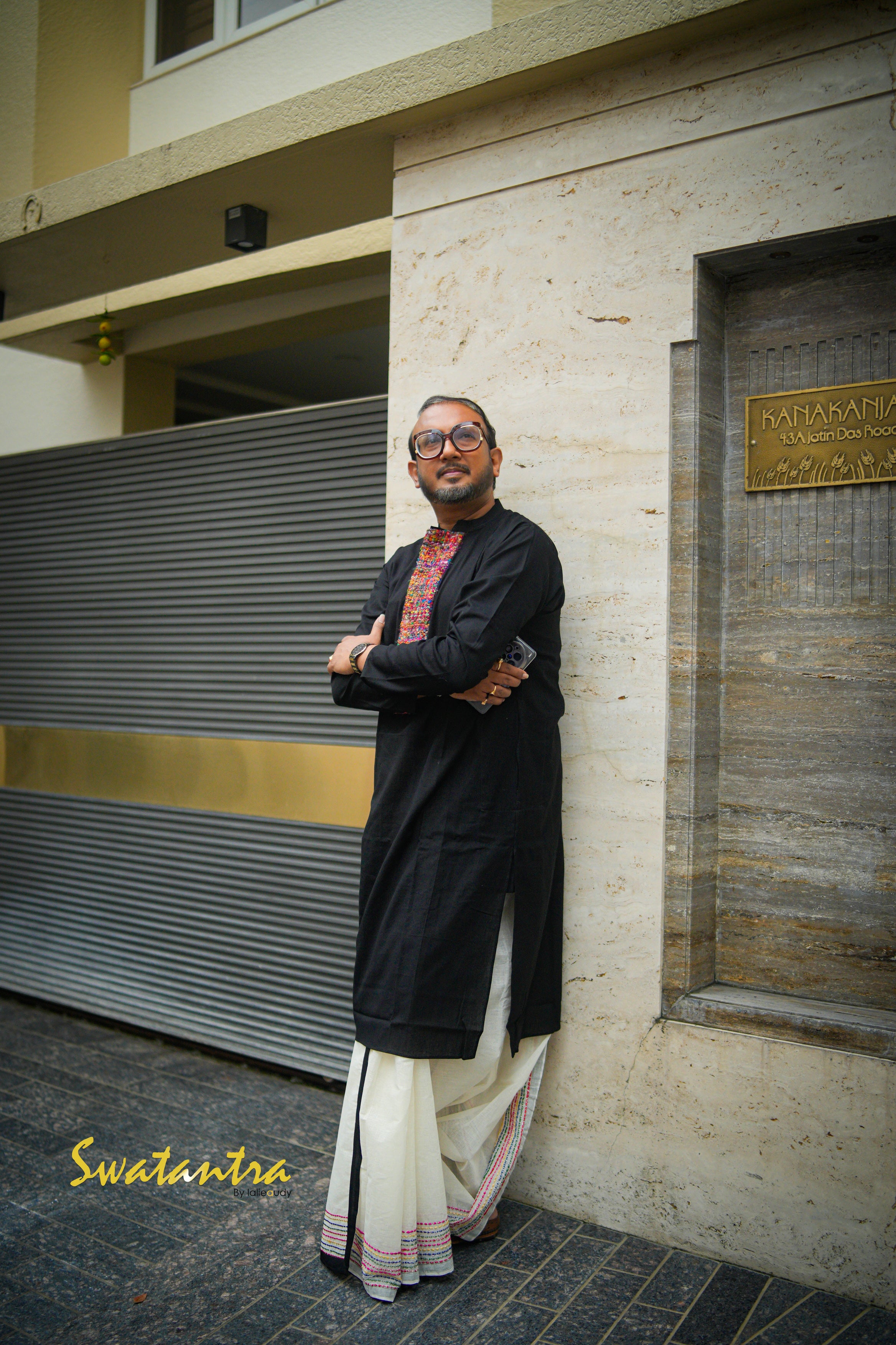 GK BLACK DR.SAPTARSHI- DHOTI