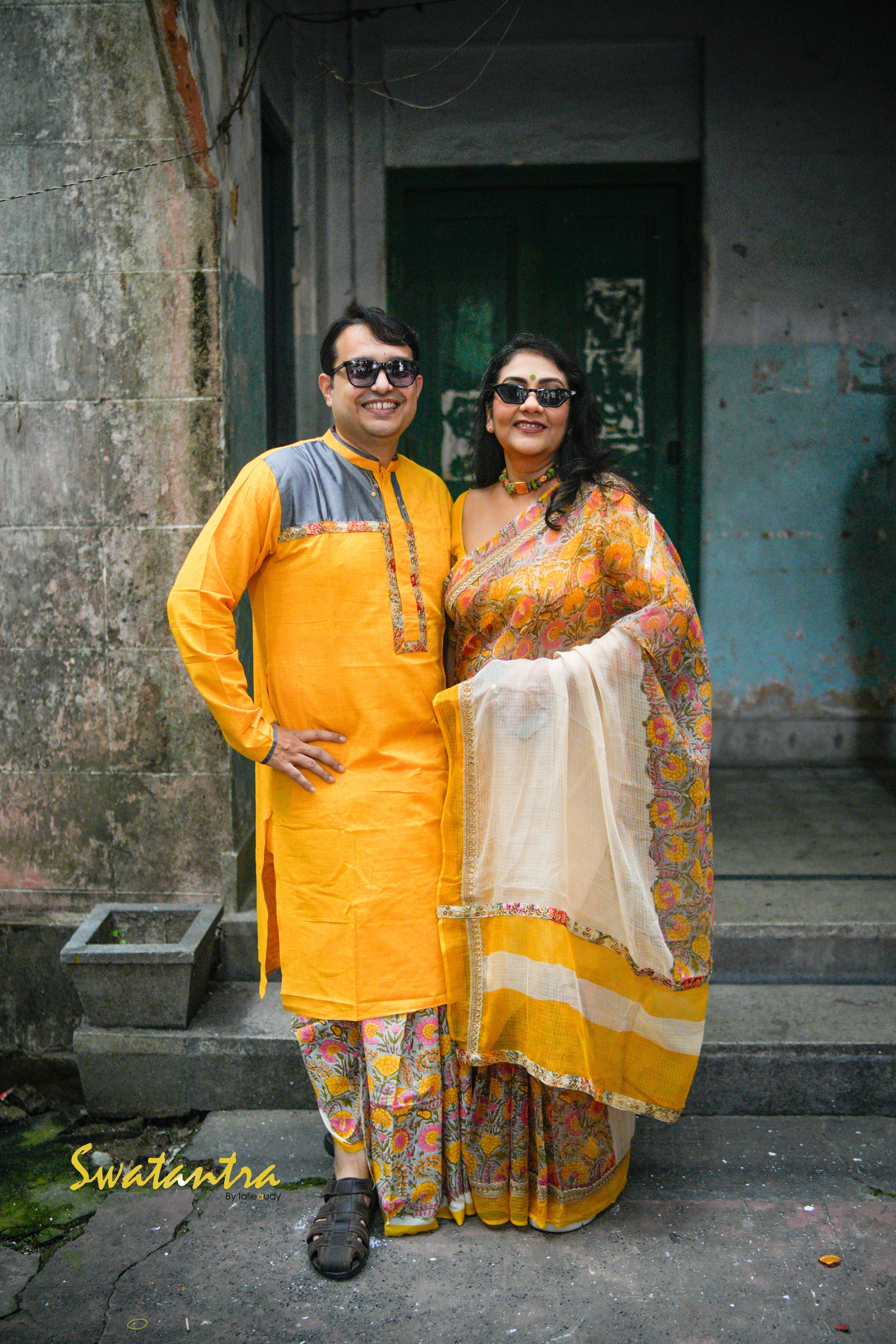 YELLOW OFFWHITE SSR-LALIE-KURTA