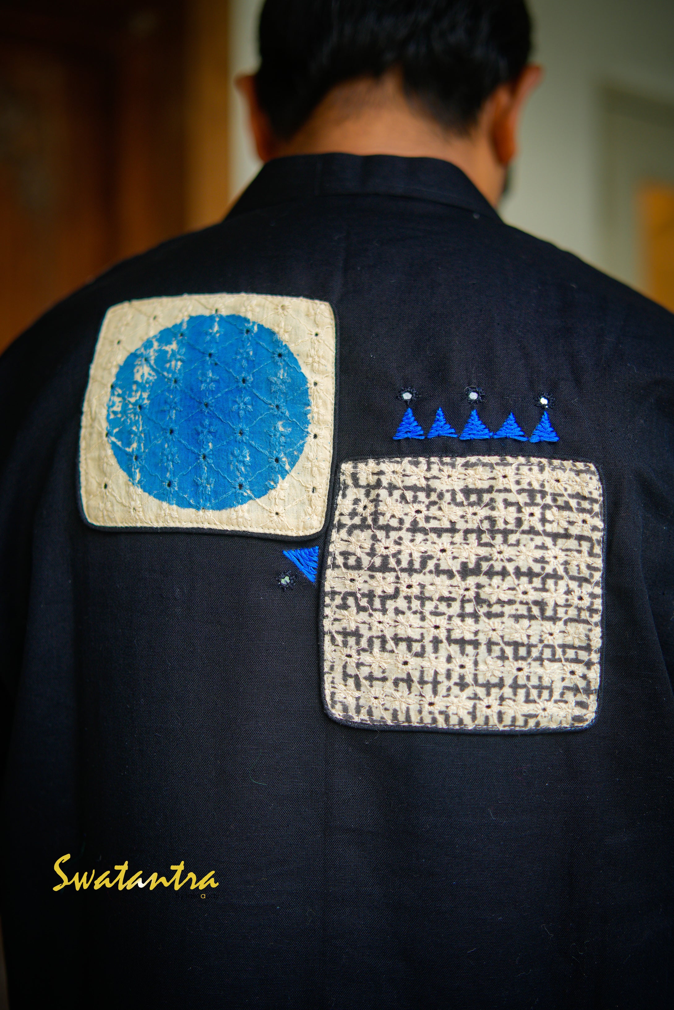 GK BLACK HAKOOBA DR.SAPTARSHI- KURTA