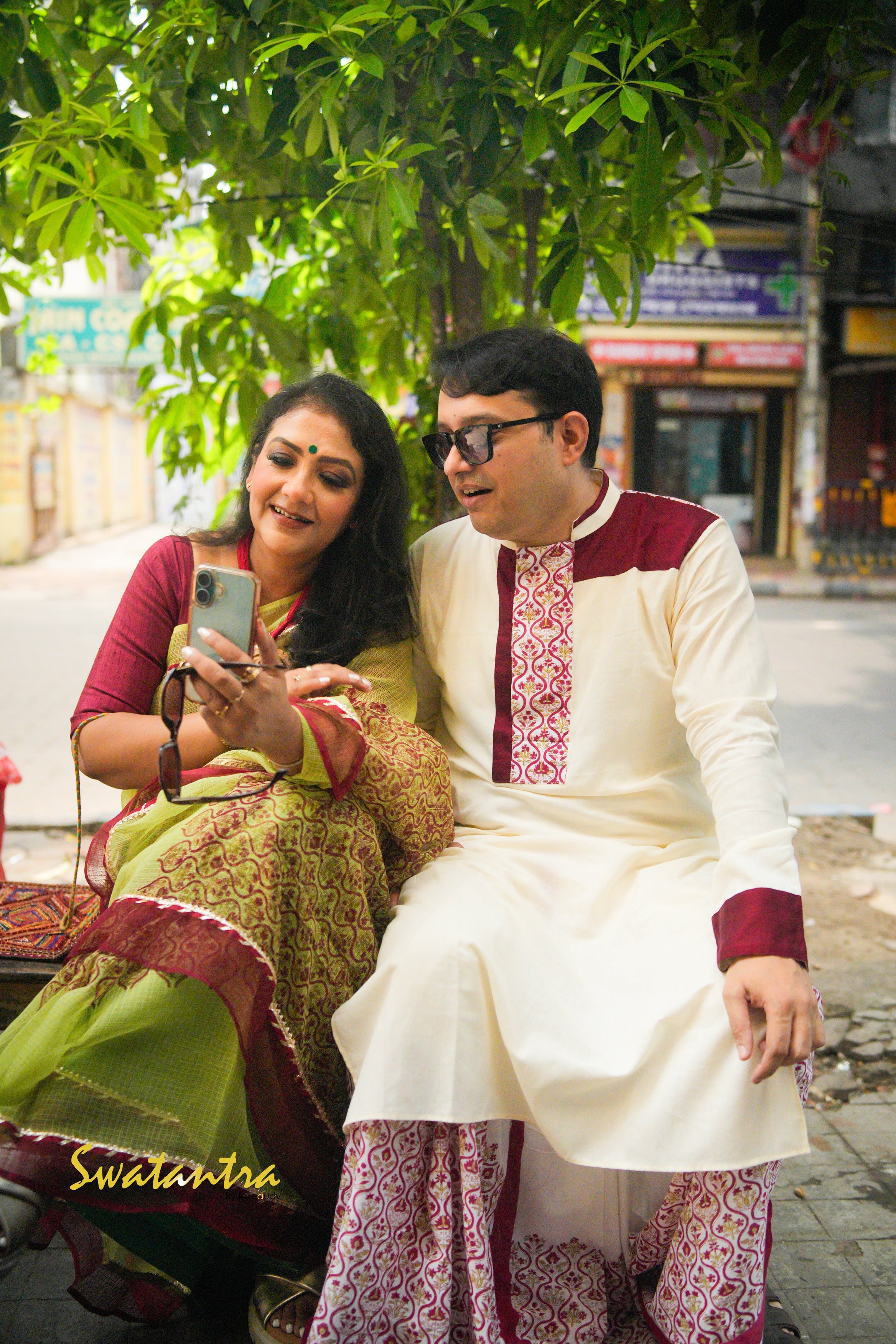 GREEN MAROON OFFWHITE LALIE-SSR-SAREE