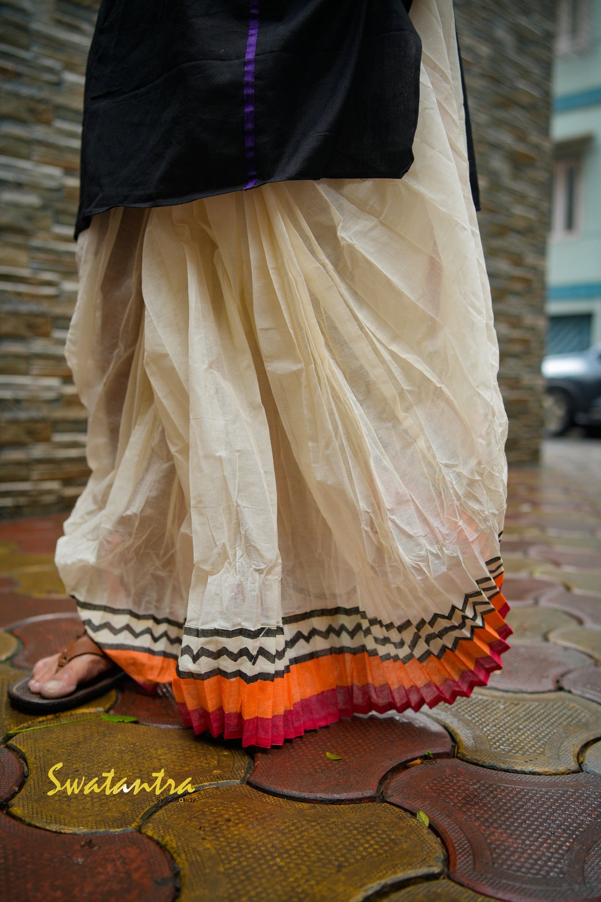 GK BLACK KATHIAWARI RONODEB DHOTI