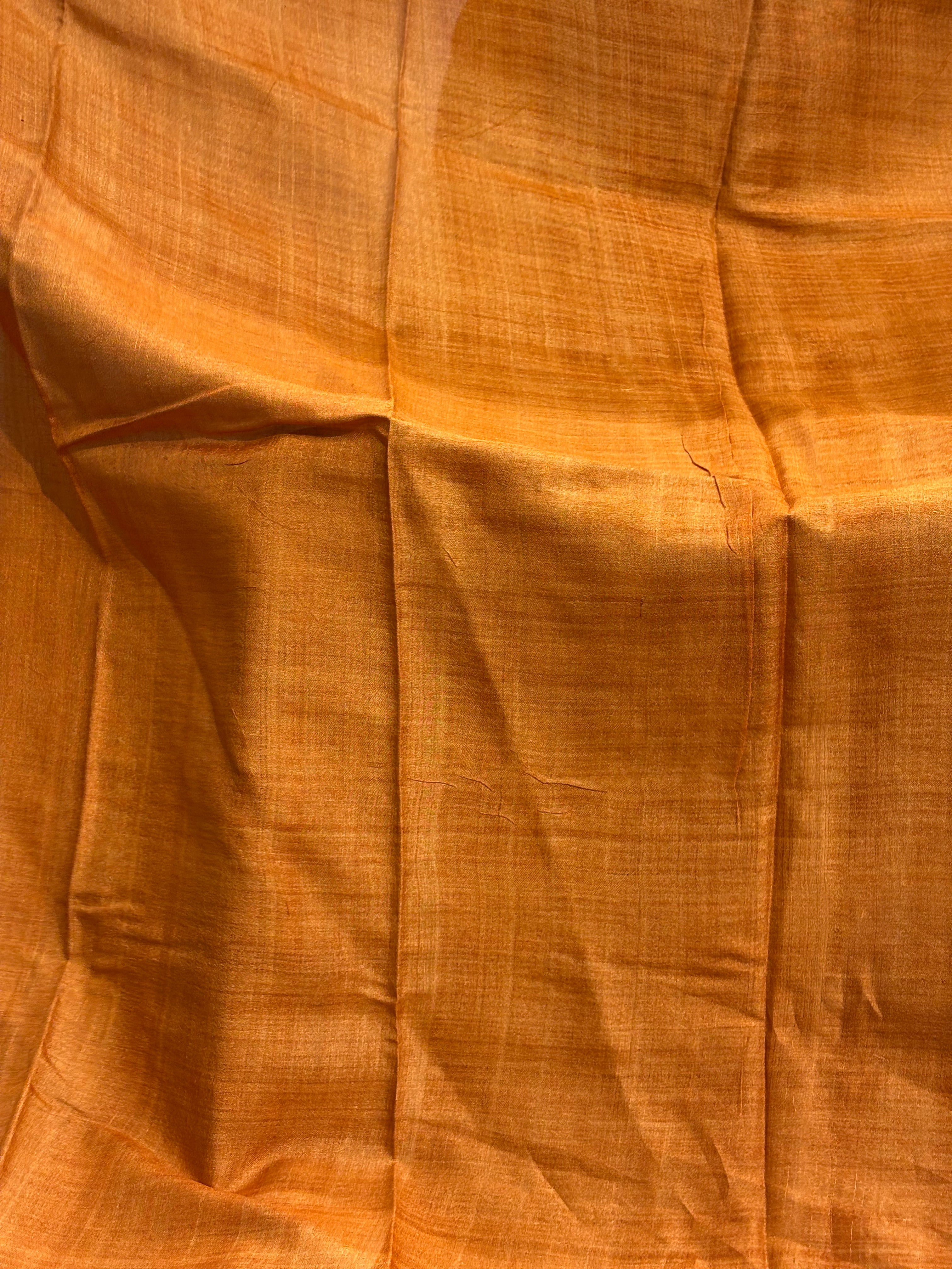 SAREE TUSSER - RUST LALIE