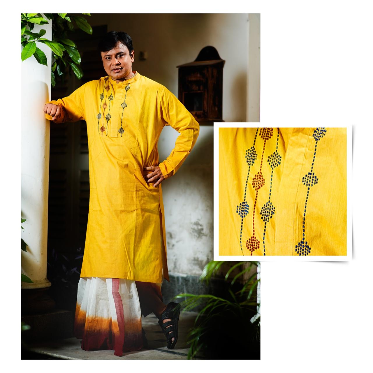 DHOTI YELLOW DEBARSHI